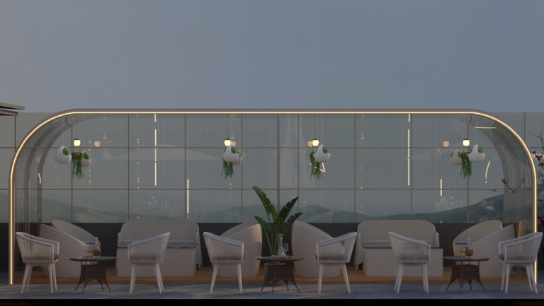 Aayu Residency & Restro Outside Sitting area view 2