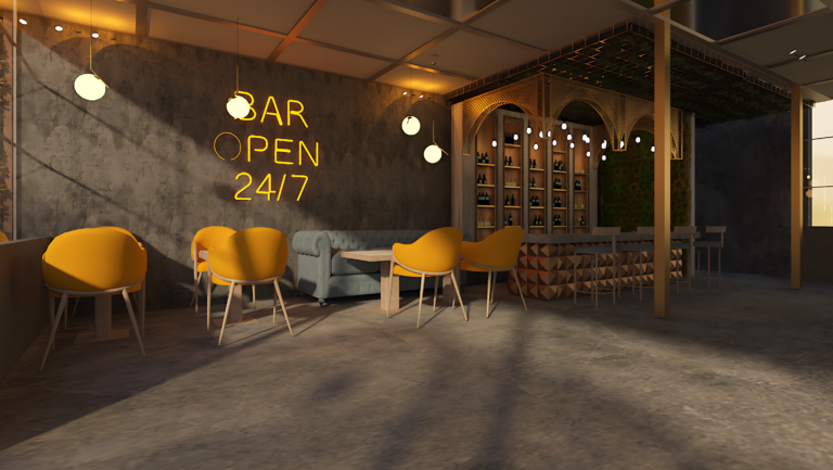 Aayu Residency & Restro Bar Area